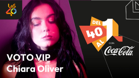 Chiara Oliver VOTO VIP en Del 40 al 1 CocaCola